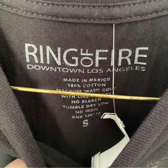 Ring of Fire Down Town Los Angeles Men’s Crew Neck Short Sleeve Printed Tee S - Picture 2 of 3